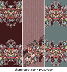 Vector floral banners