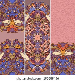 Vector floral banners
