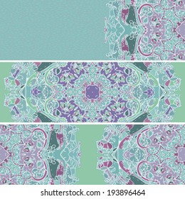 Vector floral banners