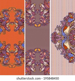 Vector floral banners