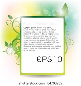 Vector floral banners