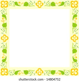 Vector floral border.