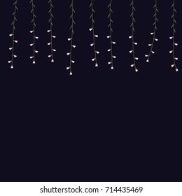 Vector floral border. Floral decoration. 