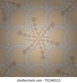 Vector floral brown, beige and gray texture pattern. Seamless pattern can be used for wallpaper, pattern fills, printing, surface textures, fabric or textile.