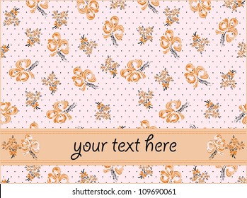 Vector floral card