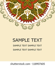 vector floral card