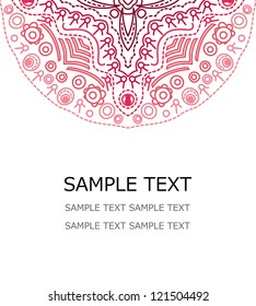 vector floral card