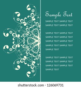 vector floral card