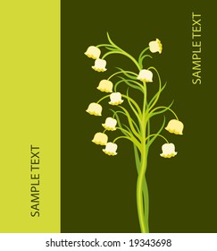 Vector floral card