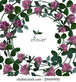 Vector floral card