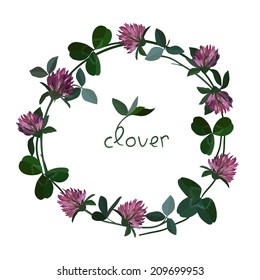 Vector floral card