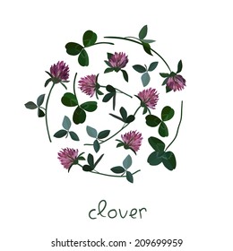 Vector floral card