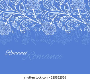 Vector floral card. 