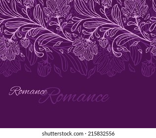 Vector floral card. 