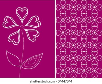 vector floral card