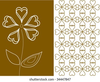 vector floral card
