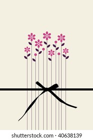 vector floral card design