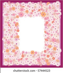 vector floral card or greeting card