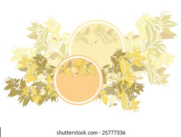 Vector floral circle