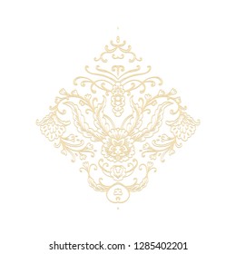 Vector floral composition with decorative stylized flowers