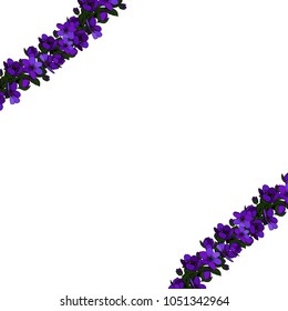 Vector floral corners. Floral decoration.