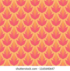 Vector floral damask seamless pattern. Elegant abstract art nouveau background. Classic flower motif texture.