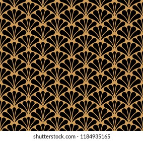 Vector floral damask seamless pattern. Elegant abstract art nouveau background. Classic flower motif texture.