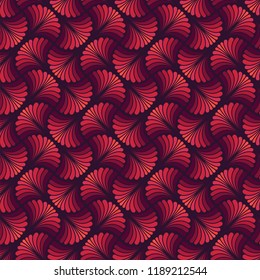 Vector floral damask seamless pattern. Elegant abstract art nouveau background. Classic flower motif texture.