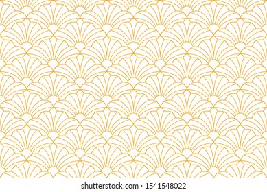 Vector floral damask seamless pattern. Elegant abstract art nouveau background. Classic flower motif texture.