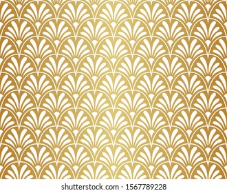 Vector floral damask seamless pattern. Elegant abstract art nouveau background. Classic flower motif texture.