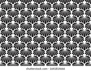 Vector floral damask seamless pattern. Elegant abstract art nouveau background. Classic flower motif texture.