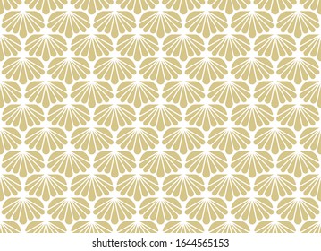 Vector floral damask seamless pattern. Elegant abstract art nouveau background. Classic flower motif texture.