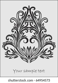 Vector floral decor
