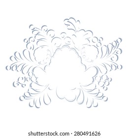 Vector floral decor. Abstract texture.