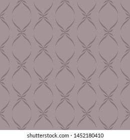 Vector Floral Decor on Cocoa Brown seamless pattern background.