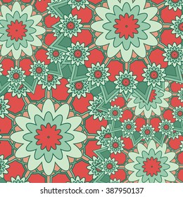 Vector floral decorative background.