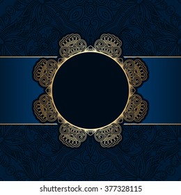 Vector floral decorative background, template frame design for card, brochure, book, business card, postcard, wedding invitation, banner.