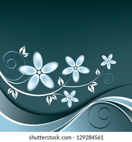 Vector Floral Design. Abstract Background. Eps10.