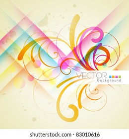 vector floral design background illustration