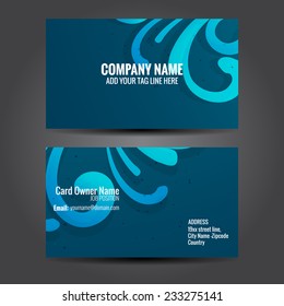 vector floral design business template design