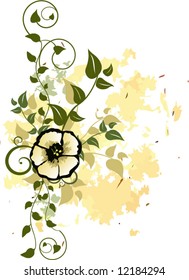 Vector Floral Design Element