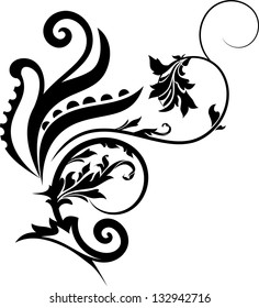 vector floral design element