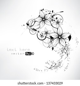 vector floral design element