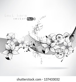 vector floral design element