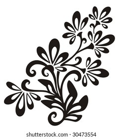Vector Floral Design Element