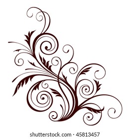 vector floral design element