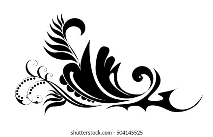 vector floral  design element