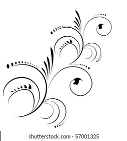 vector floral design element