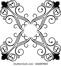 vector floral design element