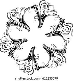 vector floral design element